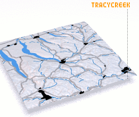 3d view of Tracy Creek