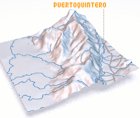 3d view of Puerto Quintero