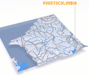 3d view of Puerto Colombia