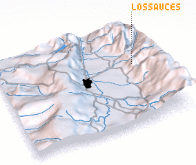 3d view of Los Sauces