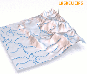 3d view of Las Delicias