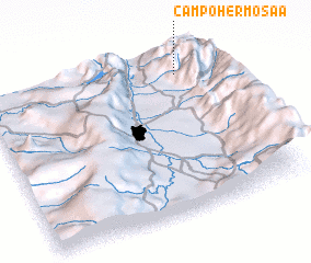 3d view of Campo Hermosaa