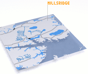 3d view of Mills Ridge