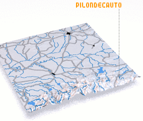 3d view of Pilón de Cauto