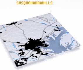 3d view of Susquehanna Hills