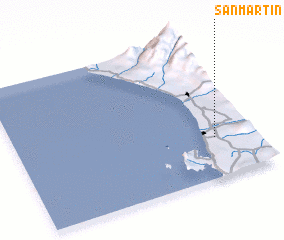 3d view of San Martín