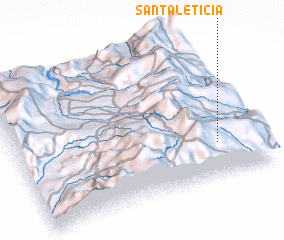 3d view of Santa Leticia