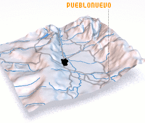 3d view of Pueblo Nuevo