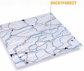 3d view of Rocky Forest