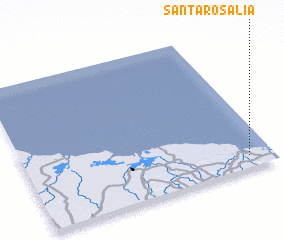 3d view of Santa Rosalía