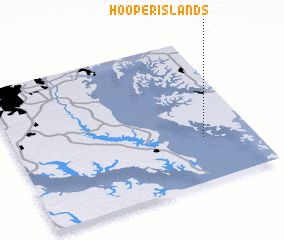 3d view of Hooper Islands