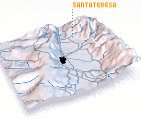 3d view of Santa Teresa