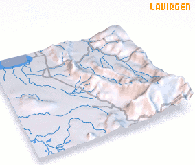 3d view of La Virgen