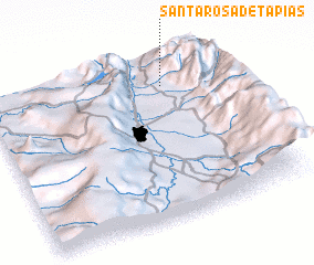 3d view of Santa Rosa de Tapias