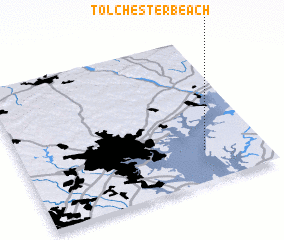3d view of Tolchester Beach