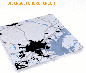 3d view of Village of Church Creek