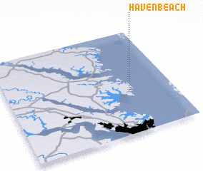 3d view of Haven Beach