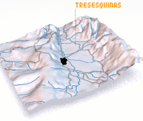 3d view of Tres Esquinas