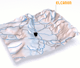 3d view of El Cañón