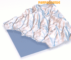 3d view of Pampa Grande