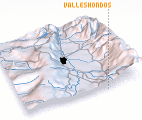 3d view of Valles Hondos