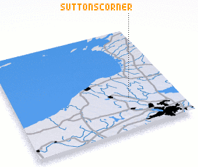 3d view of Suttons Corner