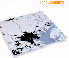 3d view of Harold Heights