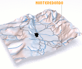 3d view of Monte Redondo