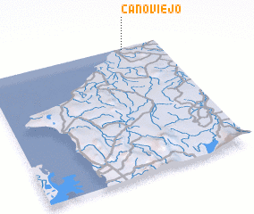 3d view of Caño Viejo