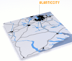 3d view of Alantic City