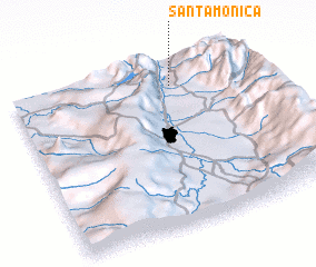 3d view of Santa Mónica