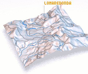 3d view of Loma Redonda