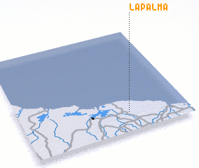 3d view of La Palma