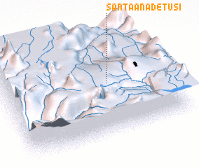 3d view of Santa Ana de Tusi