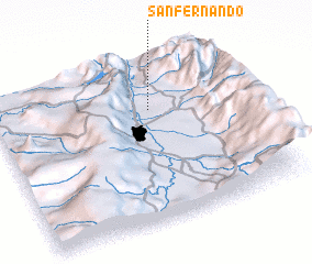 3d view of San Fernando