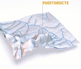 3d view of Puerto Huicte