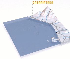 3d view of Casa Pintada