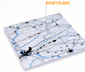 3d view of Beurys Lake