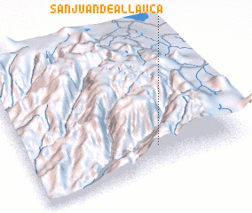 3d view of San Juan de Allauca