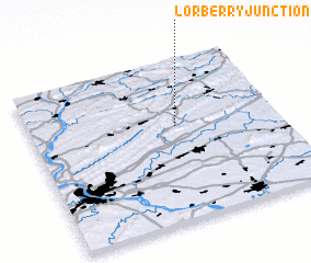 3d view of Lorberry Junction