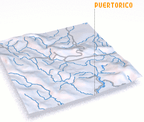 3d view of Puerto Rico