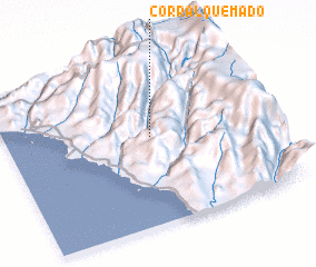 3d view of Corral Quemado