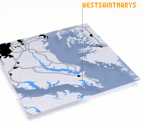 3d view of West Saint Marys