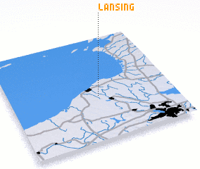 3d view of Lansing