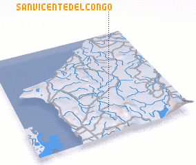 3d view of San Vicente del Congo