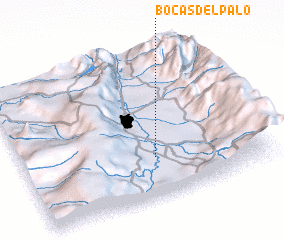 3d view of Bocas del Palo