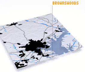 3d view of Browns Woods