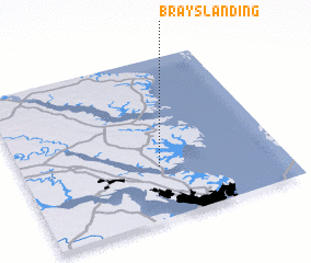 3d view of Brays Landing