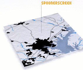 3d view of Spooners Creek