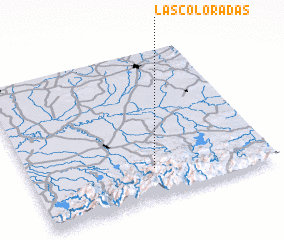 3d view of Las Coloradas